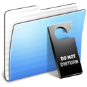 Aqua Stripped Folder Do not disturb icon